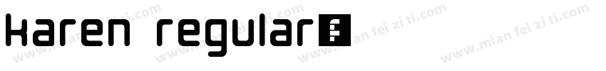karen Regular字体转换